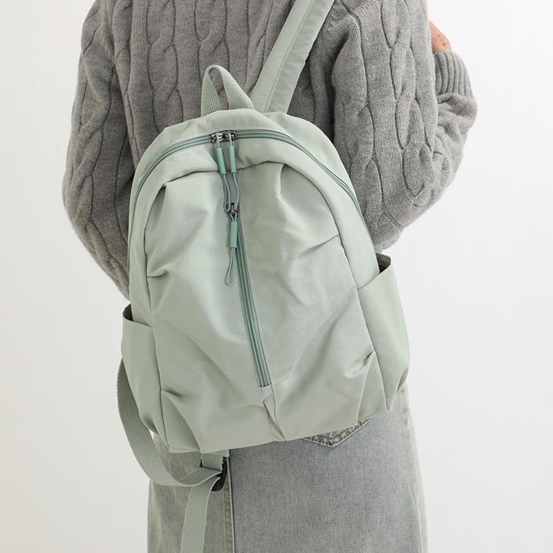 Contrast Color Backpack Women's Outdoor Lightweight Travel Backpack Large Capacity Student Schoolbag