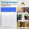 Tuya Smart Wifi Wandschalter Druckknopfsteuerung Ohne/Mit Neutralleiter APP Fernsteuerung Zeitsteuerung Funktioniert mit Alexa Google Home Alice