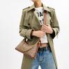 COACH Juliet Coated Canvas Shoulder Bag Medium Women's Brown CAM26-B4XHG