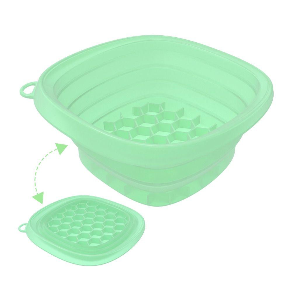 Built-in Ice Tray Portable Ice Basin Foldable Skincare Washbasin Face Dipping Bowl  Beauty Tools