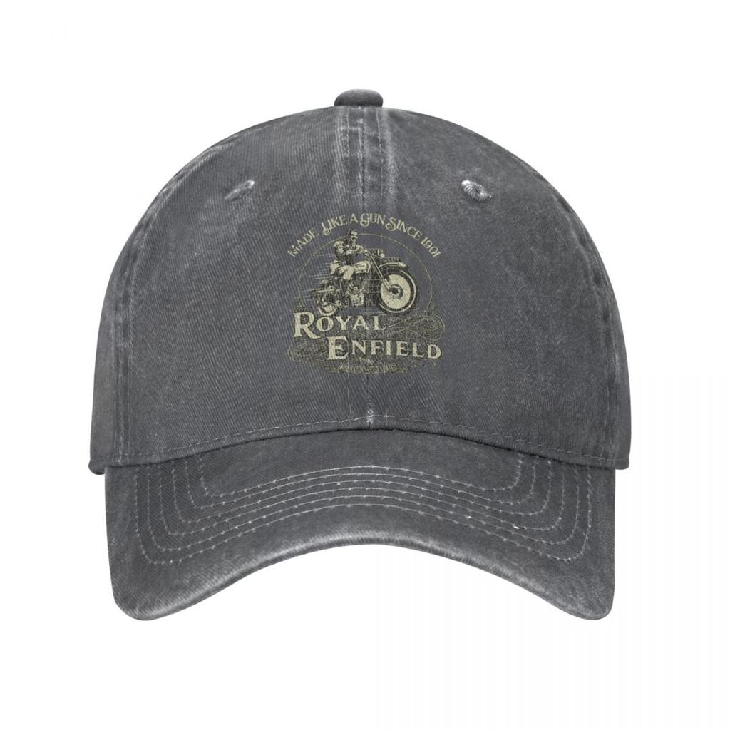 Enfield Cycle Co Ltd 1901 Unisex Women Baseball Cap Royal Motorcycle Motor Race Distressed Denim Washed Cap Hat Summer Gift Sun Cap