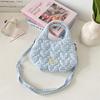 51 dopamine girl quilted cotton padded love handbag women's shoulder bag magnetic messenger canvas bag