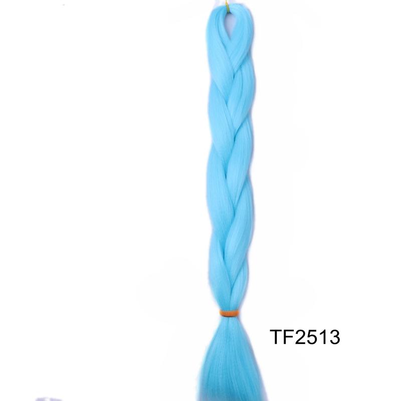 Große Menge auf Lager 24 Zoll 80g Weiche Seidige Synthetische Haarverlängerungen für Häkelzöpfe Haarherstellung Jumbo Braiding Synthetisch