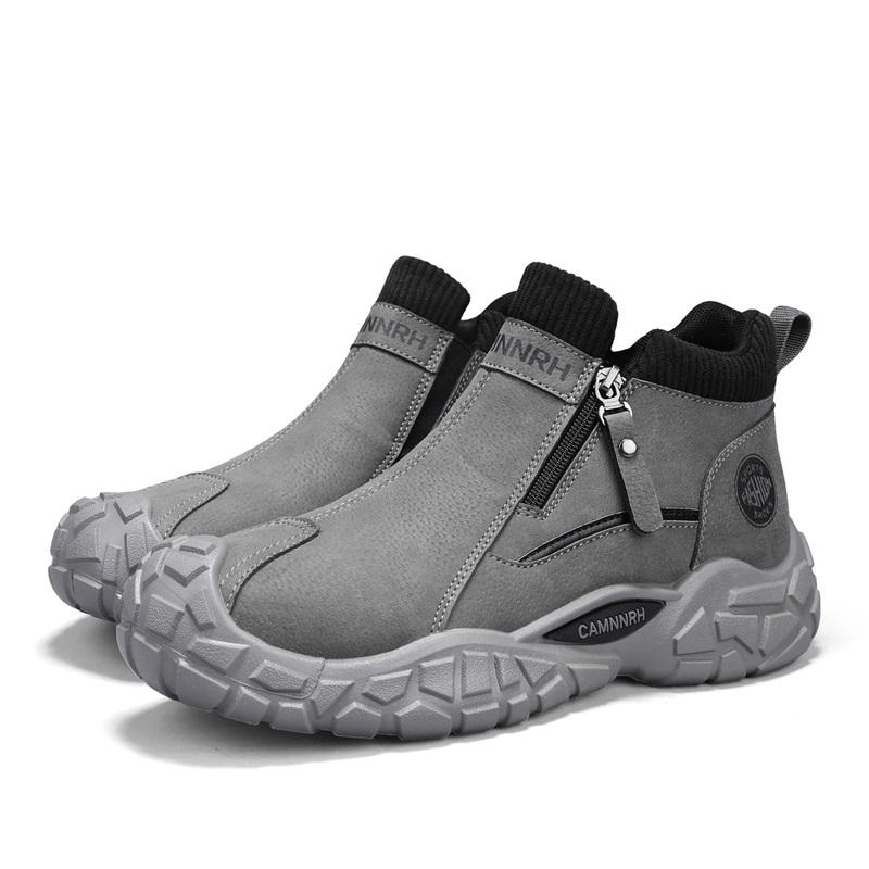 

The New High-top Outdoor Off-road Hiking Shoes for Autumn Are Anti-slip, Wear-resistant and Sporty and Casual 41 серый