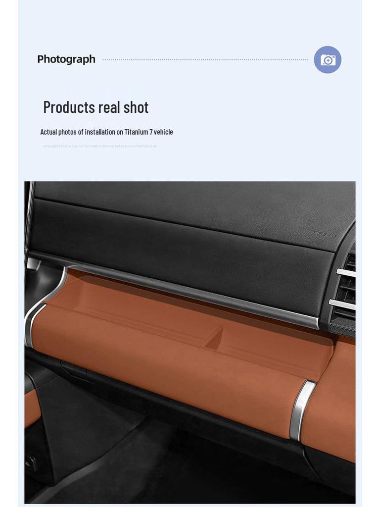 Silicone Protective Pad for Passenger Side Storage in Equation Leopard Titanium 7 Decor