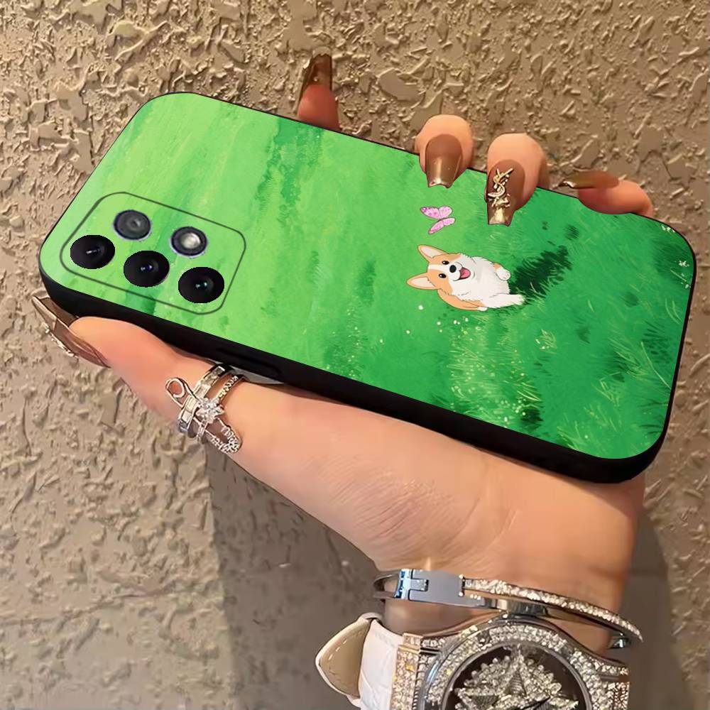 

Cute Corgi Phone Case For Samsung Galaxy A13,21s,22,31,32,52,53,71,80,A91 Soft Black Cover SamsungA52