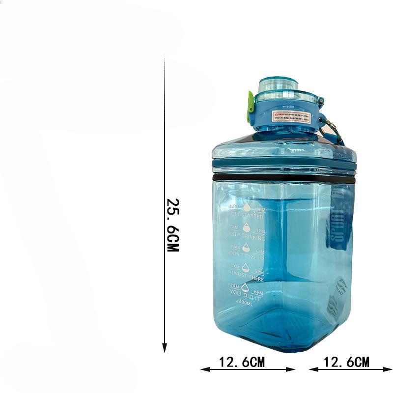 Venkovní fitness cvičení 2,2 l, velkokapacitní pohár na vodu, přímé pití, síť pro dospělé studenty, náměstí s červeným zvedacím lanem.