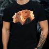 T-Shirt Herren Anime Mädchen mit Katze Motiv Baumwolle Größe S bis 5XL