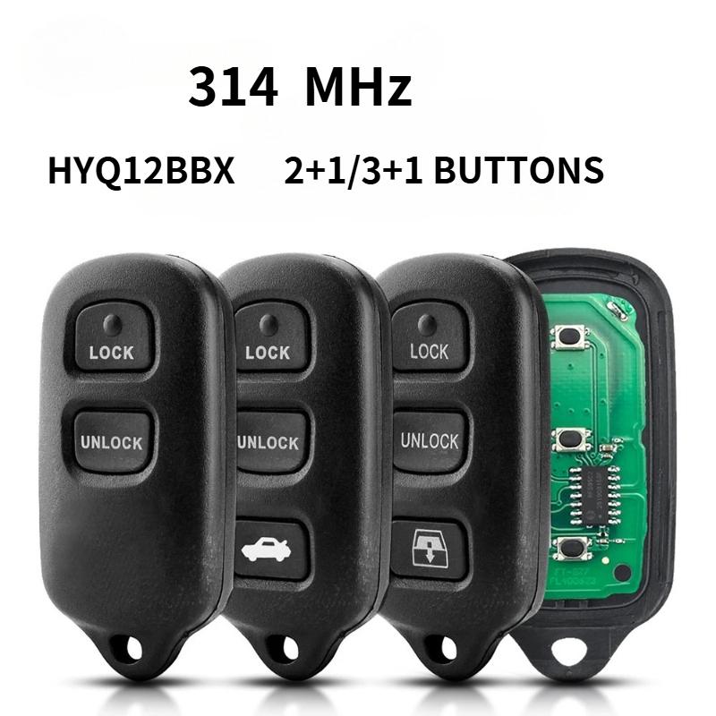 Fernbedienung für Auto-Schlüssel für Toyota Celica Cruiser Highlander Prius RAV4 Yaris 2+1/3+1 Tasten/ HYQ12BBX/GQ43VT14T /314.4/314 MHz