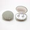 1 Piece Lovely Shell Shape Velvet Jewelry Box Wedding Engagement Ring Box for Earrings Necklace Bracelet Display Gift Box Holder