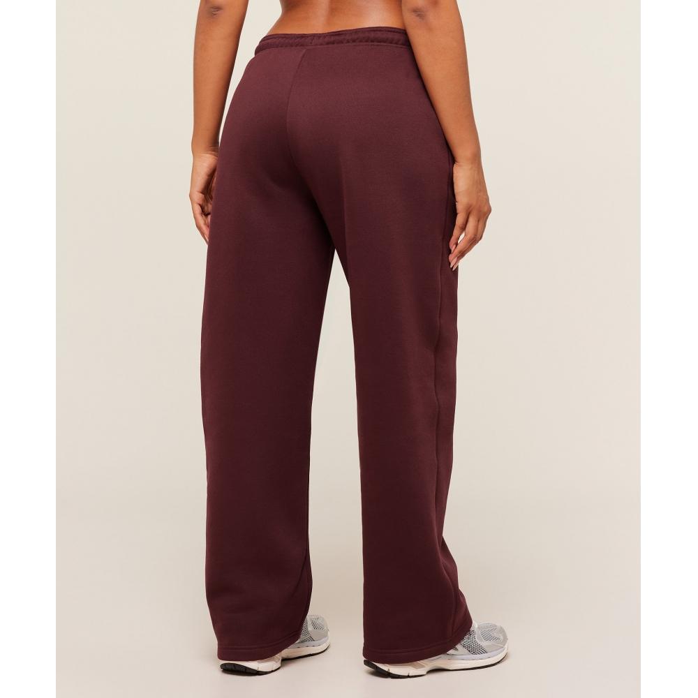 Gymshark Cosy Luxe Straight Leg Joggers Rich Maroon B4c2o Nbzq