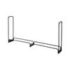 Firewood Rack with Waterproof Cover, 2.57m Outdoor Firewood Holder, 1/2 Cord Storage Metal Log Holder, 299kg Max Weight Capacity, Top Covered,