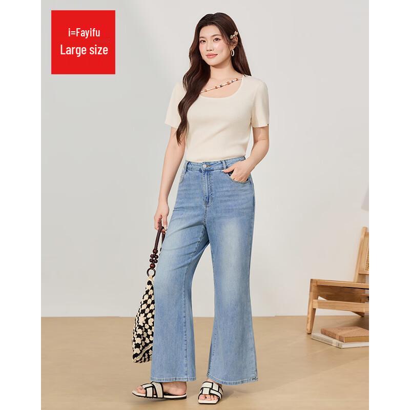 IEF Plus Size 2026 Summer Wide Leg Jeans M