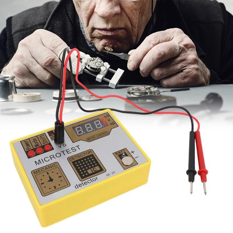 Electronic Meter Movement Tester And Battery Pulse Checker Testing Suitable For Watch Repair With Demagnetizer Function