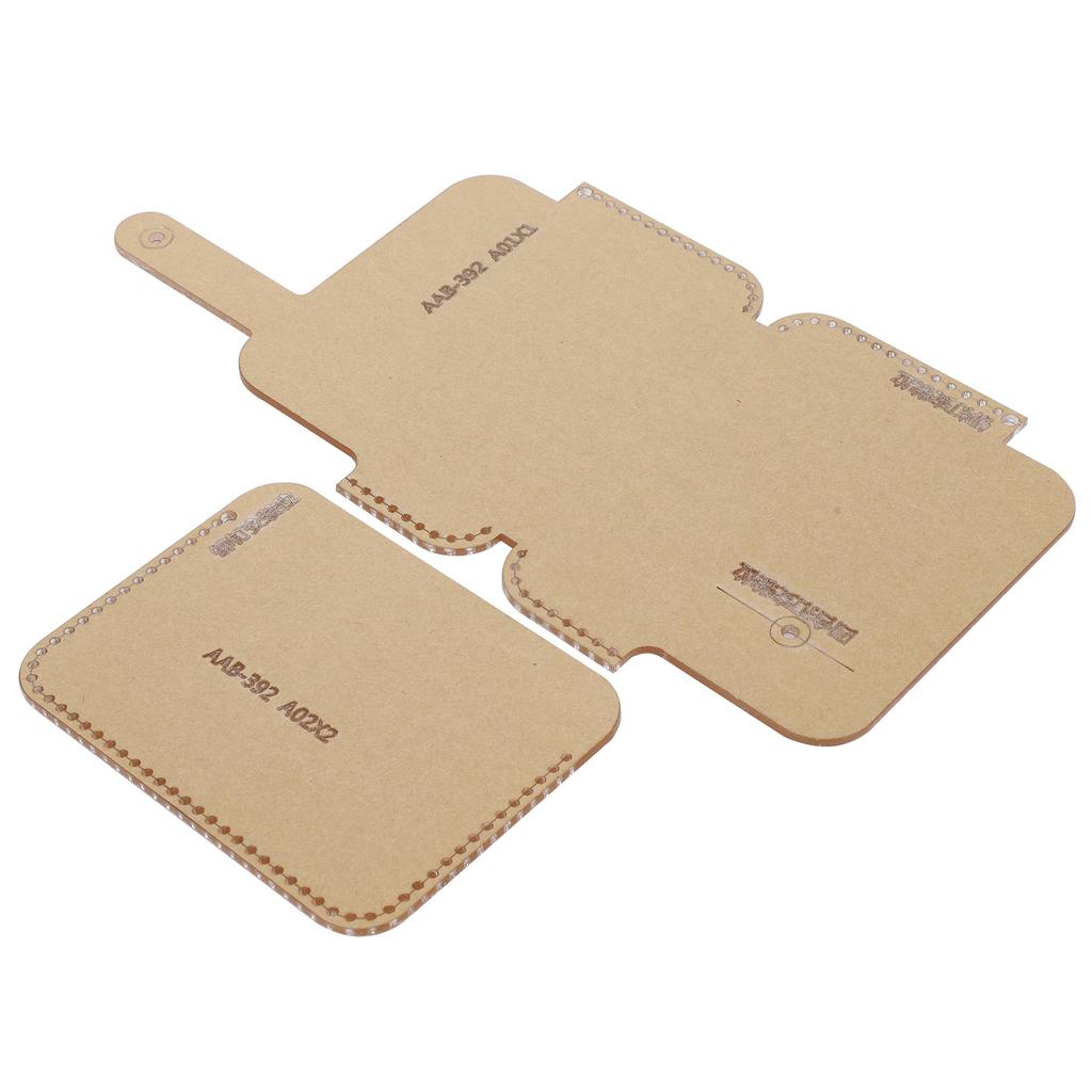 2Pcs Clear Acrylic Template Card Package Transparent HandMade Craft DIY Leather Tool AAB 392