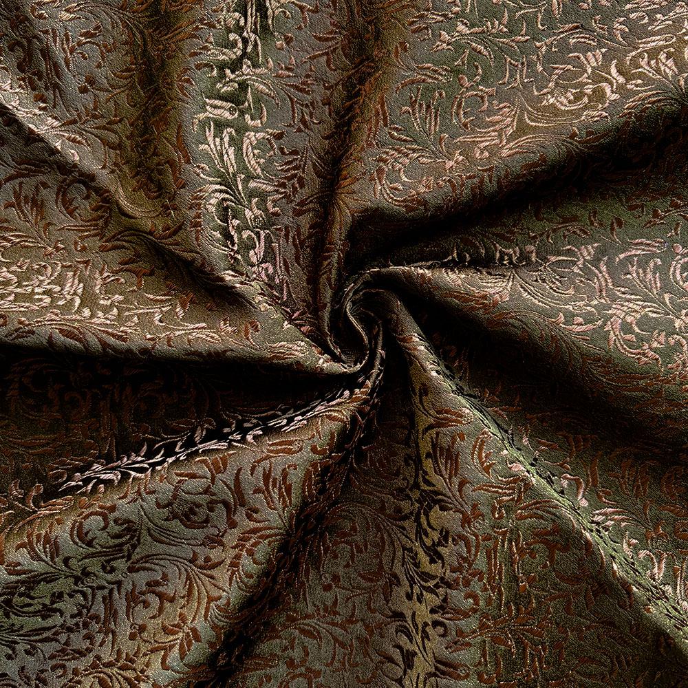 Brocade Jacquard Wheat Flower Pattern Damask Fabric For Silk Satin Girl's Dress Cheongsam Costume Curtain DIY Quilting Patchwork