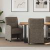 Dining Room Chairs with Casters 2 pcs Dark Gray 57 x 67 x 95 cm