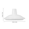 2Pcs White Ceramic Tea Cup Lid Replacement Porcelain Mug Cover for Home Office Use Heat Resistant Spill Proof Airtight Seal