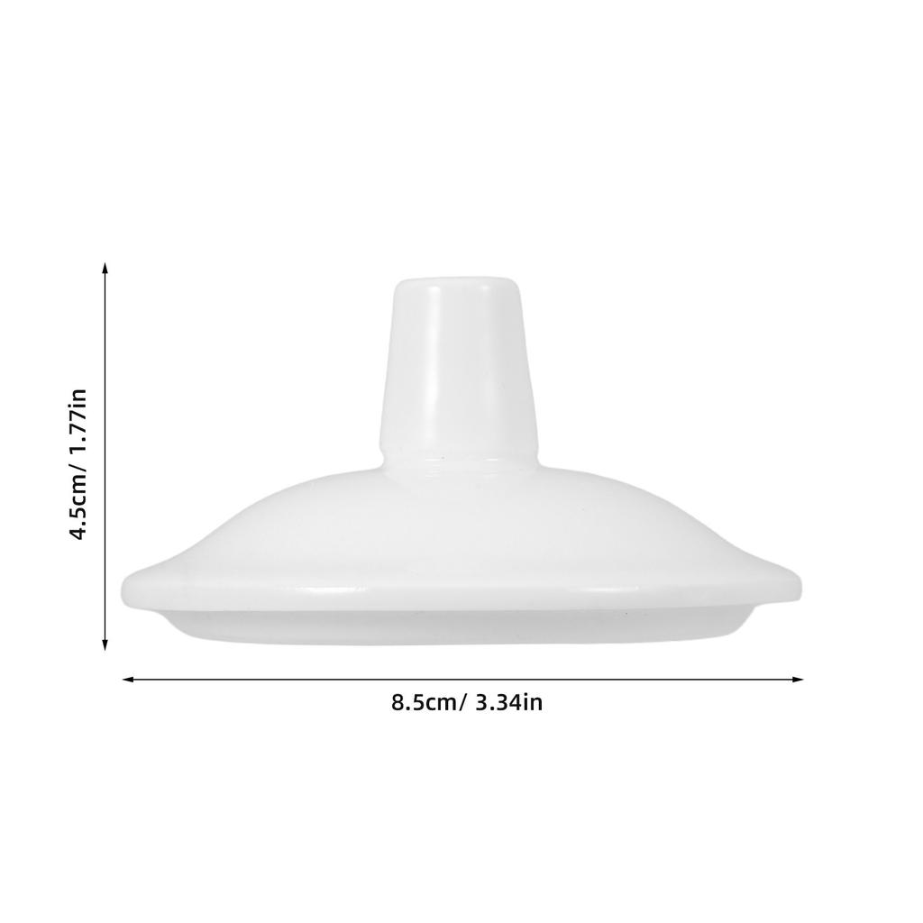 2Pcs White Ceramic Tea Cup Lid Replacement Porcelain Mug Cover for Home Office Use Heat Resistant Spill Proof Airtight Seal