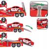 [PACZB] Motorized Fire Truck + Helicopter Car LED Sound Z2365