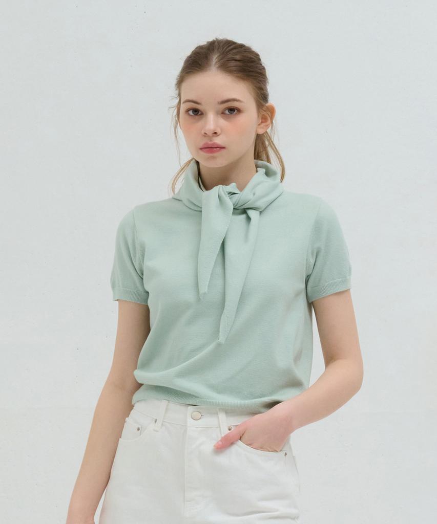 Kamino Summer Scarf Wrap Knit Mint