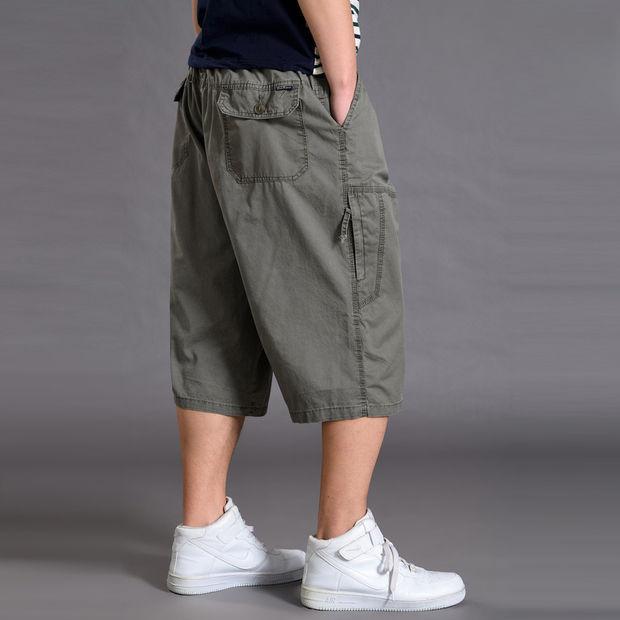 Plus Size Men’s Summer Loose Casual Short Pants Outdoor Thin Shorts with Pockets
