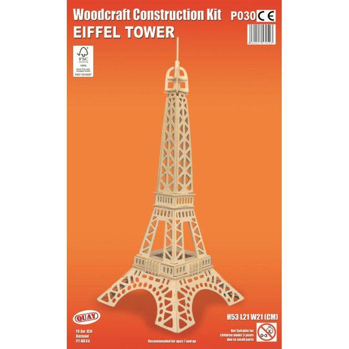 Maquette en bois Tour Eiffel