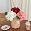Large Hydrangea Artificial Flowers Full Bloom Faux Silk Hydrangeas with Stem for Home Wedding Party Decor Table