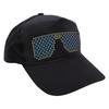 LED Hat Colorful Display Screen APP Controlled Programmable Light Up Baseball Cap 12x32 Dot for Party