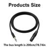 6.35mm (1/4inch) to 3Pin Cable Male to Female Balanced Shielded 3Pin to 6.35mm Cord Profesional Stereo Cable