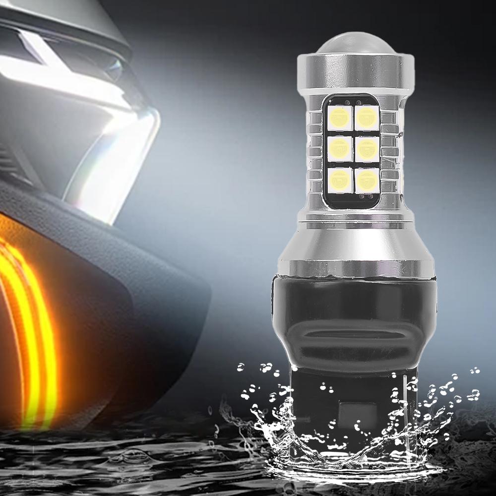 1/2Pcs Car Reversing Light High Power High Bright White Signal Lamp T20-27 Beads LED Lights Suitable for Cars Motorcycles Trucks