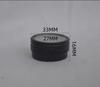 100pcs 10ml Black Aluminum jar 10g Metal Aluminum Tin Container Clear Window Black Cosmetic Containers Nail Storage Jar