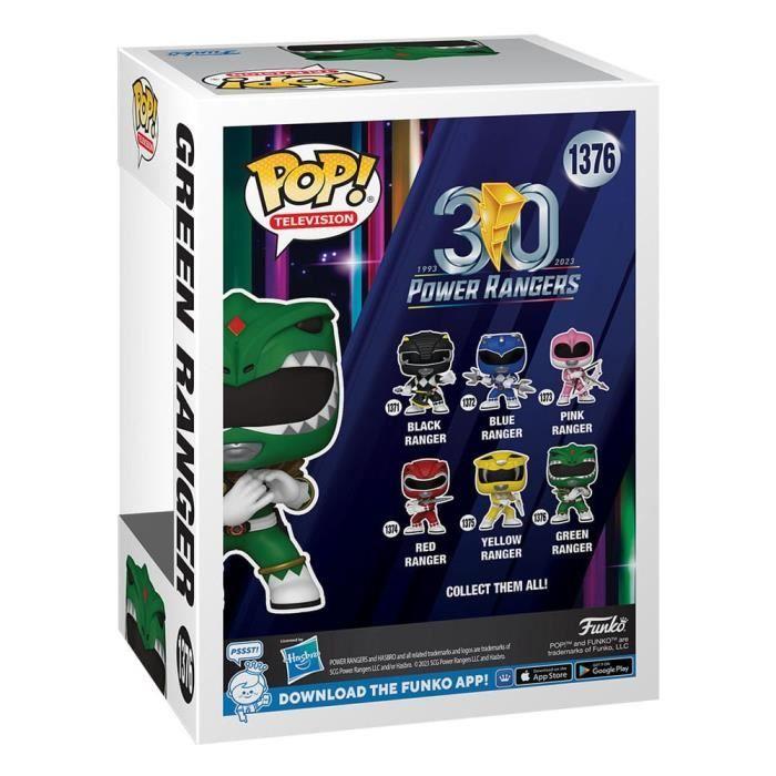 Power rangers 30th figurine pop! tv vinyl green ranger 9 cm funko 7220