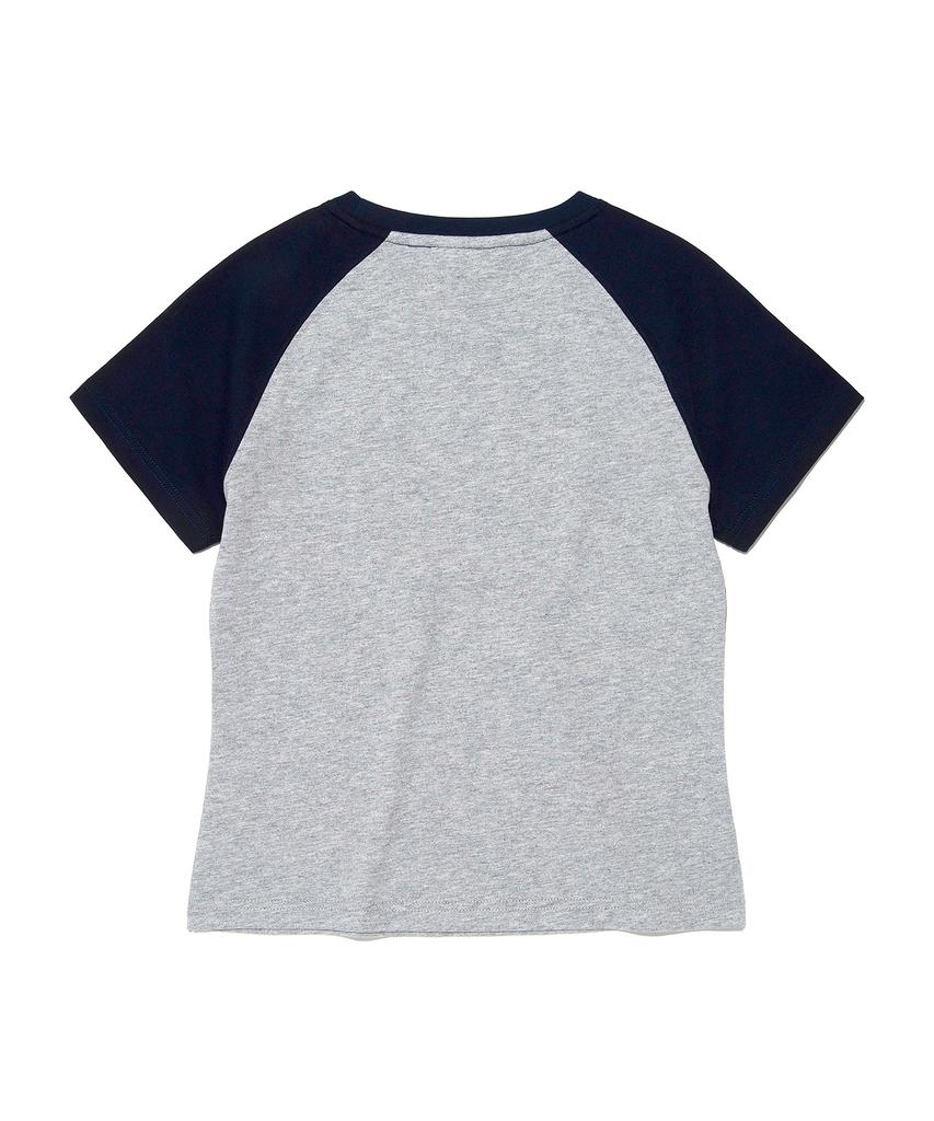 LEE Women Raglan Typo T-Shirt Gray