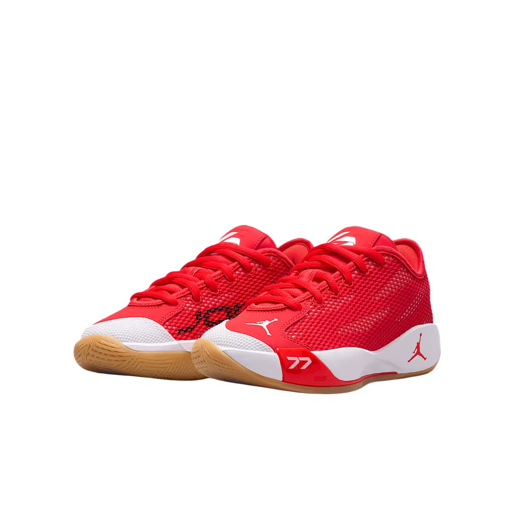 Air Jordan Luka .77 GS Chile Red Kindersneaker Kaugummi-Hellbraun Weiß IH0573600