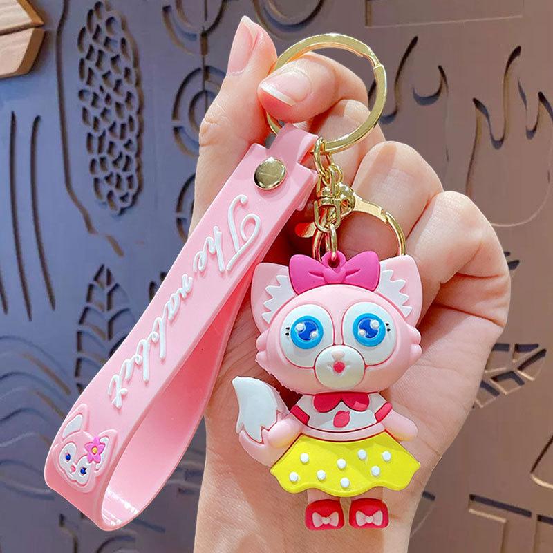 Cartoon Babe Fox Doll Keychain Pendant Car Key Chain Cartoon Schoolbag Accessories Ins Gifts