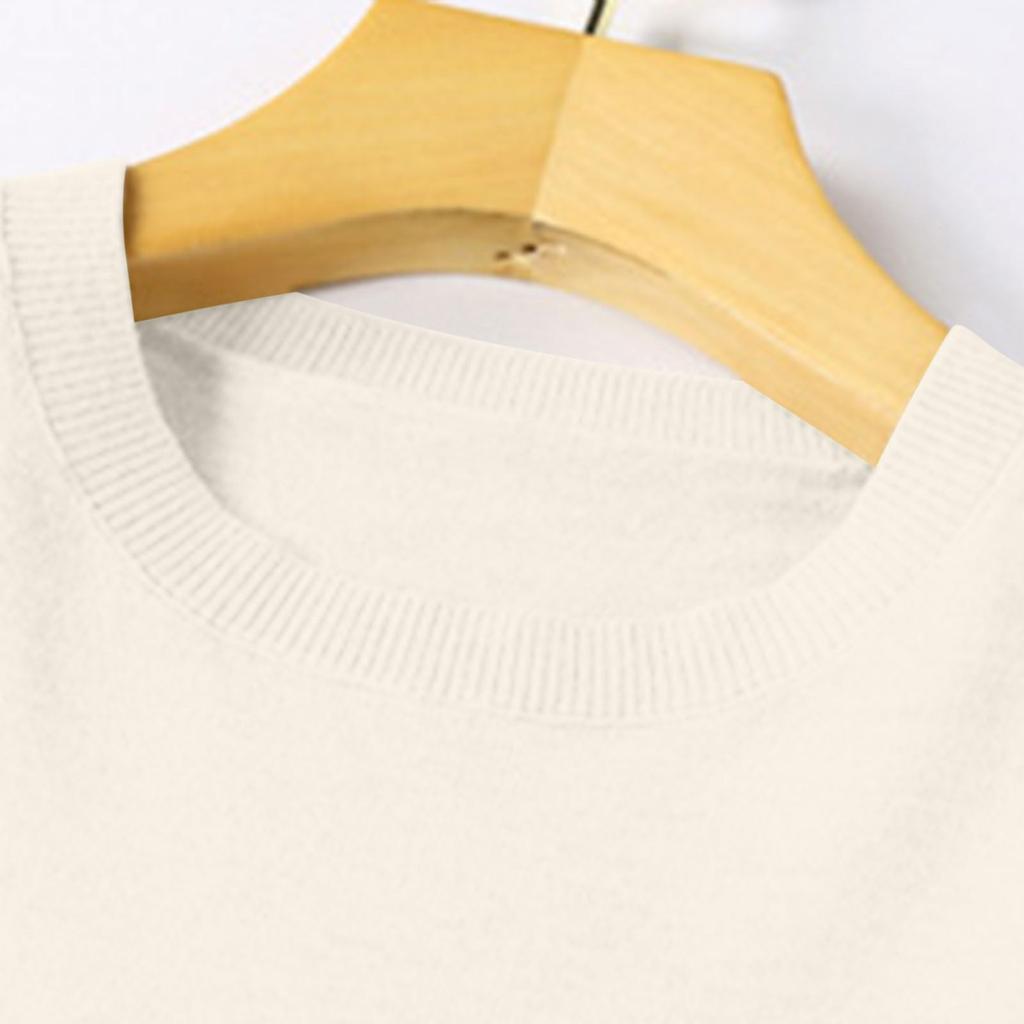 Girls Long Sleeve Pullover Sweater for Kids Soft Knit Crewneck Lightweight Casual Top for Children School Wear