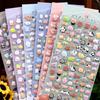 1PC Cartoon DIY 3D Stickers Creative Animal Relief Stickers DIY Scrapbook Diary Stickers School Stationery
