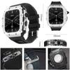 Luxus Metallgehäuse Mod Kit Für Apple Watch S11 10 46MM Edelstahlgehäuse +Silikonband für IWatch Serie 9 8 7 6 5 44mm 45mm