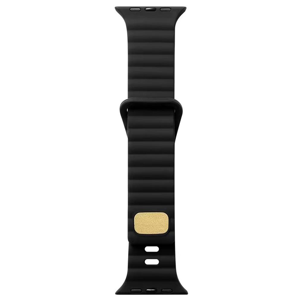 

Strap For Apple Watch Series 10 42mm/9 8 7 41mm/6 5 4 SE (2023) SE (2022) SE 40mm/3 2 1 38mm Silicone Replacemnet Band Black