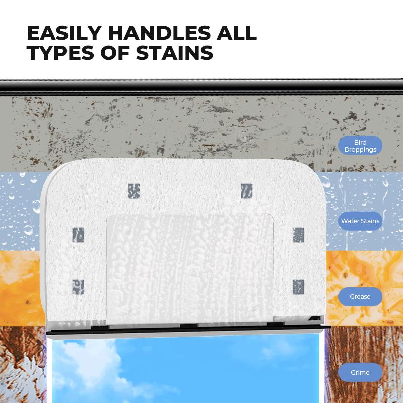 Untior Double-Sided Window Cleaner Glass Wiper Magnetic Window Cleaner Glass Wiper Cleaning Tools for High-Rise Window Car