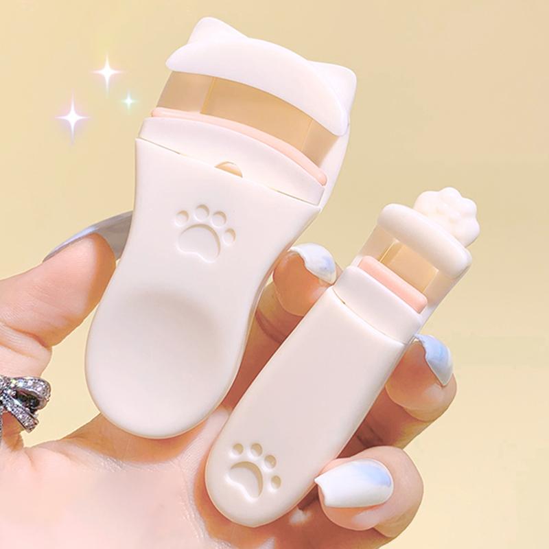 Eyelash Clip Cat Claw Eyelash Clip 1 Set Of Portable Cute Eyelash Clip Tool With Additional Silicone Pad Precision Eyelash Clip