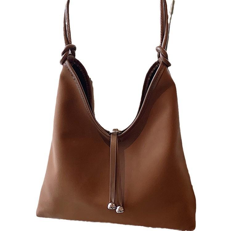 Retro Large-capacity Handbag Women's 2025 Autumn and Winter New Fashion Shoulder Bag Niche Simple Commuter Tote Bag