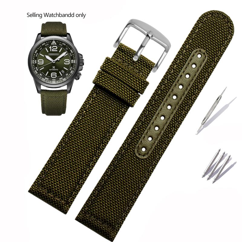 21mm 22mm Nylon Watchband For Seiko PROSPEX Watch Band Outdoor Sports Waterproof SRPC31J1 Male Series SSC295J1 Canvas Bracelet