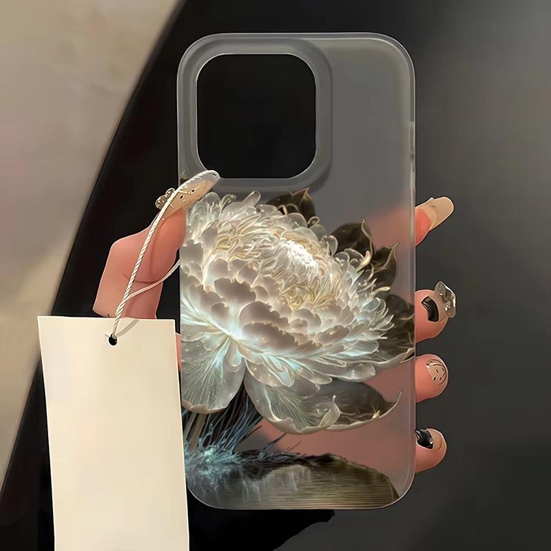 Flowers Leaf Print Phone Case For iPhone 17 16 Pro Max 15 14 13 12 11 Pro 16E XS X XR 7 8 Plus 12 13 Mini Shockproof Clear Cover