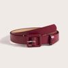 New Women's Simple and All-match Skirt Imitation Leather PU Clothing Belt Pin Clothing Clothing Square Clothing Belt
