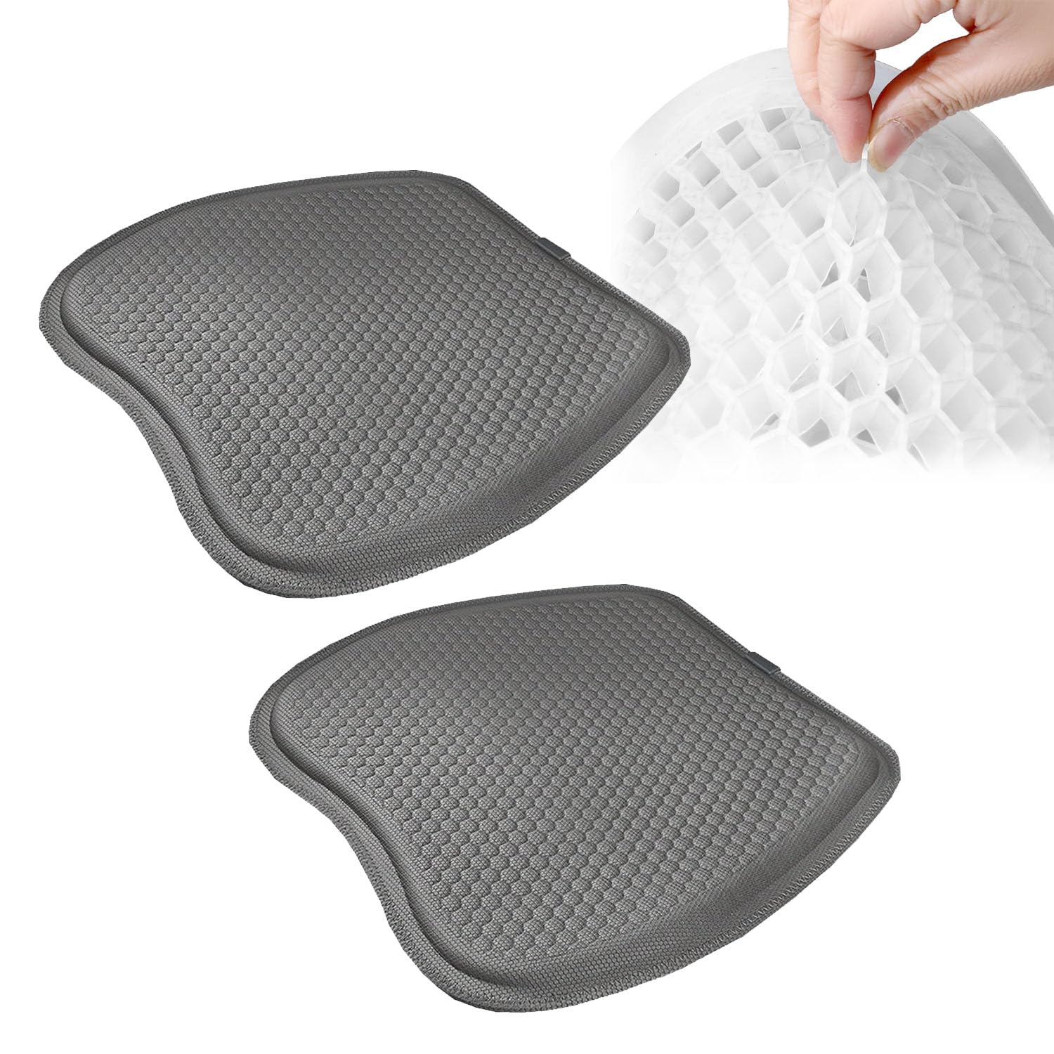 

Гель Vinnatsu для автомобиля Подходит для всех Очень дышащее кресло Без геля для ягодиц Автомобильный Нулевой Сотовый Без работы из дома Моющаяся подушка, Противоскользящая,