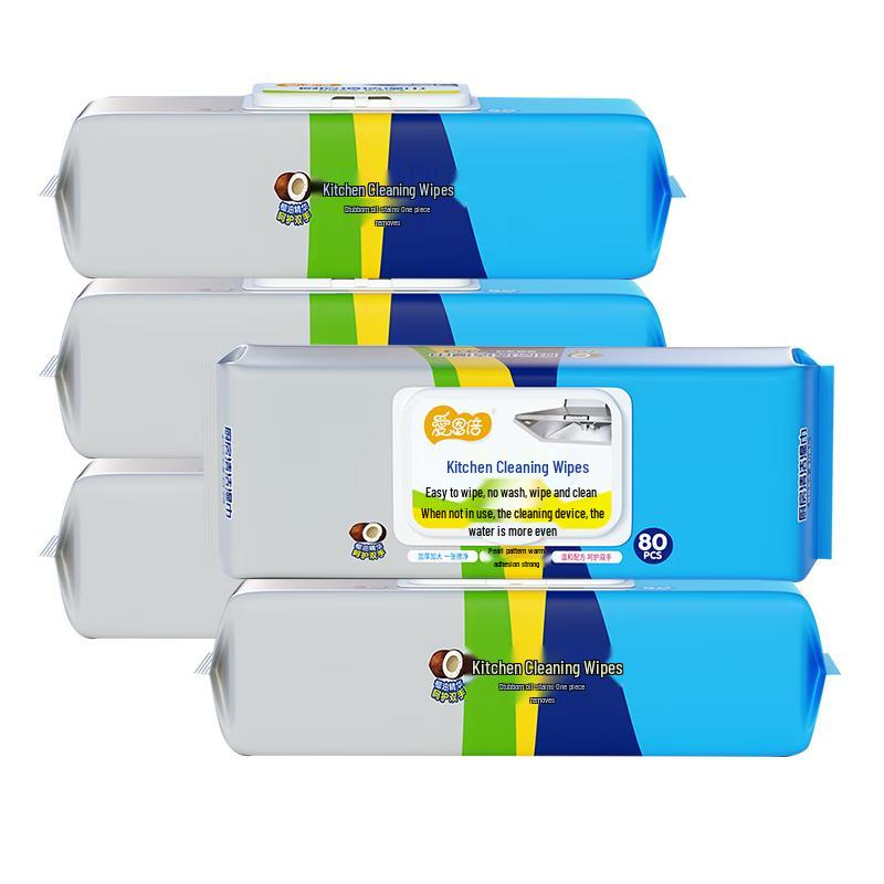 

Влажные салфетки Aienbei для удаления масляных пятен на кухне