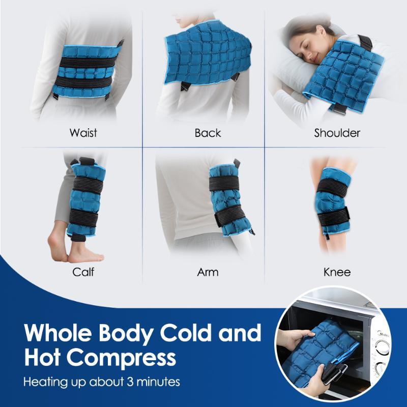 35X58Cm Reusable Hot Cold Compress Pad Adjustable Straps For Back Pain Muscle Soreness Relief