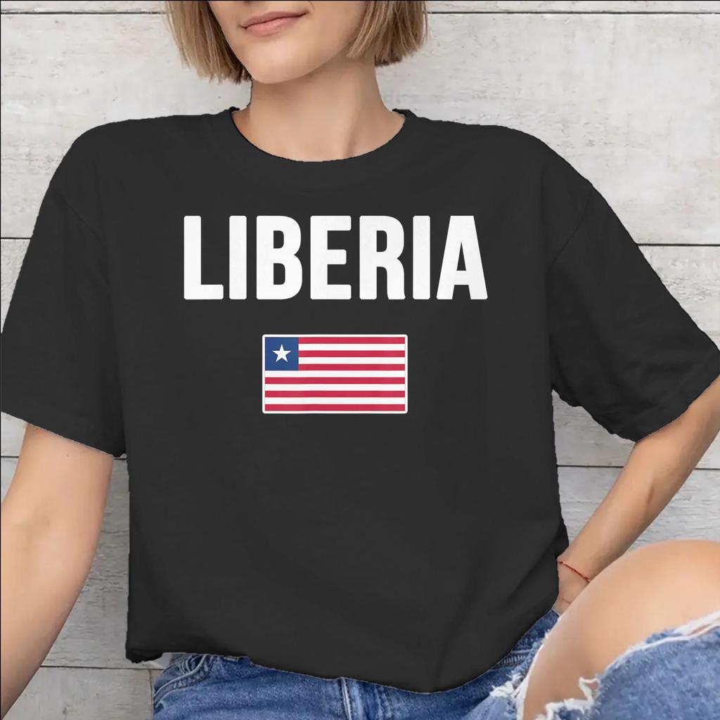 Men Women Liberia Independence Day T Shirt Cotton Graphic Printing TShirt Clothing Outfits